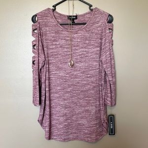 New top with tags. Necklace is included.